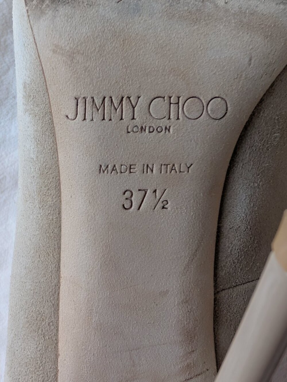 JIMMY CHOO Anouk Suede Pointed-Toe Pump | Size EU 37.5/US 7.5 - Picture 9 of 10